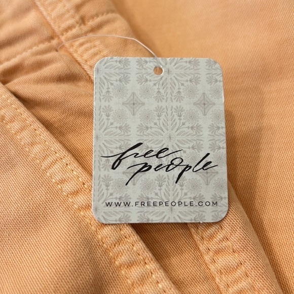 Free People Addy Chino Pants Size 4 Coral NWT - Picture 11 of 14